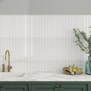 Snow White 2x16 Glossy Ceramic Subway Tile (50 pack, 10.76 sq ft/case)