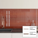 Caramel 0.5x8 Glossy Ceramic Pencil Tile Trim (10 pack, 0.27 sq ft/case)