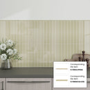 Soft Olive 0.5x8 Glossy Ceramic Pencil Tile Trim (10 pack, 0.27 sq ft/case)
