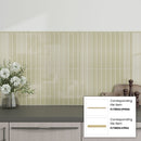 Soft Olive 0.5x8 Glossy Ceramic Pencil Tile Trim (10 pack, 0.27 sq ft/case)