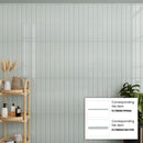 Pastel light Blue 0.5x8 Glossy Ceramic Pencil Tile Trim (10 pack, 0.27 sq ft/case)