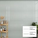 Pastel light Blue 0.5x8 Glossy Ceramic Pencil Tile Trim (10 pack, 0.27 sq ft/case)