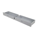 Solid Wood Twin / Full Bunk Bed with Reversible Angled Ladder and Underbed Drawers