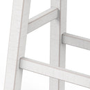 Set of 2 Farmhouse Solid Wood Bar Stools - Backless Saddle Seat Counter Height Chairs for Kitchen Island, Breakfast Nook & Home Office