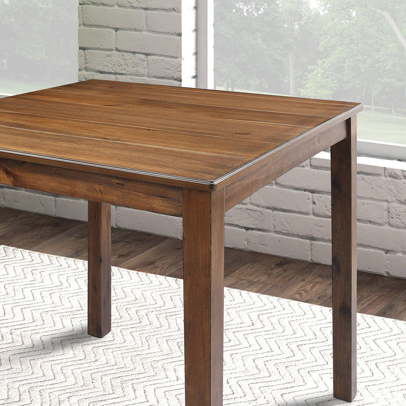 36"H Solid Rubberwood and Wood Veneer 5-Piece Counter Ht. Table Set