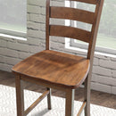 36"H Solid Rubberwood and Wood Veneer 5-Piece Counter Ht. Table Set