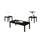 Findlay 3-Piece 47.5 in. Rectangle Faux Marble Top Coffee Table Set with Solid Wood Legs by Parrot Uncle