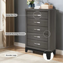 Contemporary 31" Chest with 5-Drawer for Bedroom, Livingroom by Parrot Uncle