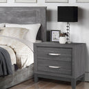 Furniture of America Lucien Modern Wood Nightstand with 2 Drawers by ParrotUncle