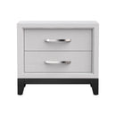 Furniture of America Lucien Modern Wood Nightstand with 2 Drawers