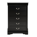Transitional 5-Drawer 31.5 in. Wide Chest of Drawers with Bracket Feet by ParrotUncle