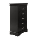 Transitional 5-Drawer 31.5 in. Wide Chest of Drawers with Bracket Feet