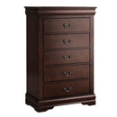 Transitional 5-Drawer 31.5 in. Wide Chest of Drawers with Bracket Feet