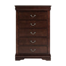 Transitional 5-Drawer 31.5 in. Wide Chest of Drawers with Bracket Feet