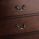 Transitional 5-Drawer 31.5 in. Wide Chest of Drawers with Bracket Feet
