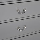 Transitional 5-Drawer 31.5 in. Wide Chest of Drawers with Bracket Feet