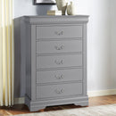 Transitional 5-Drawer 31.5 in. Wide Chest of Drawers with Bracket Feet