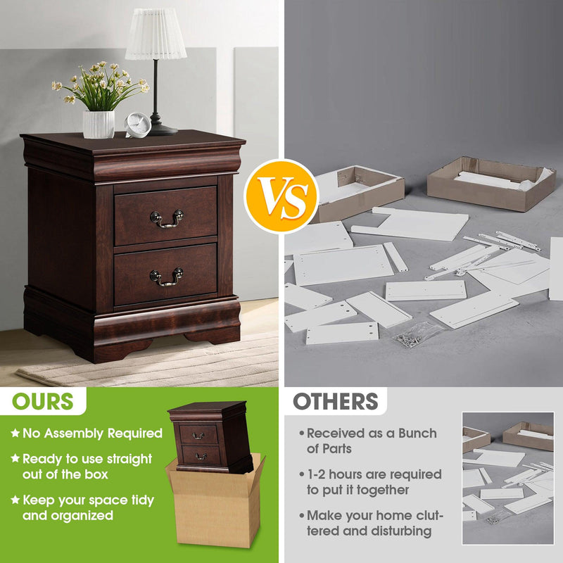 Furniture of America Night Stand Louis Philippe