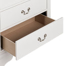 Transitional 5-Drawer 31.5 in. Wide Chest of Drawers with Bracket Feet