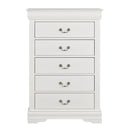 Transitional 5-Drawer 31.5 in. Wide Chest of Drawers with Bracket Feet