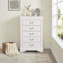 Transitional 5-Drawer 31.5 in. Wide Chest of Drawers with Bracket Feet