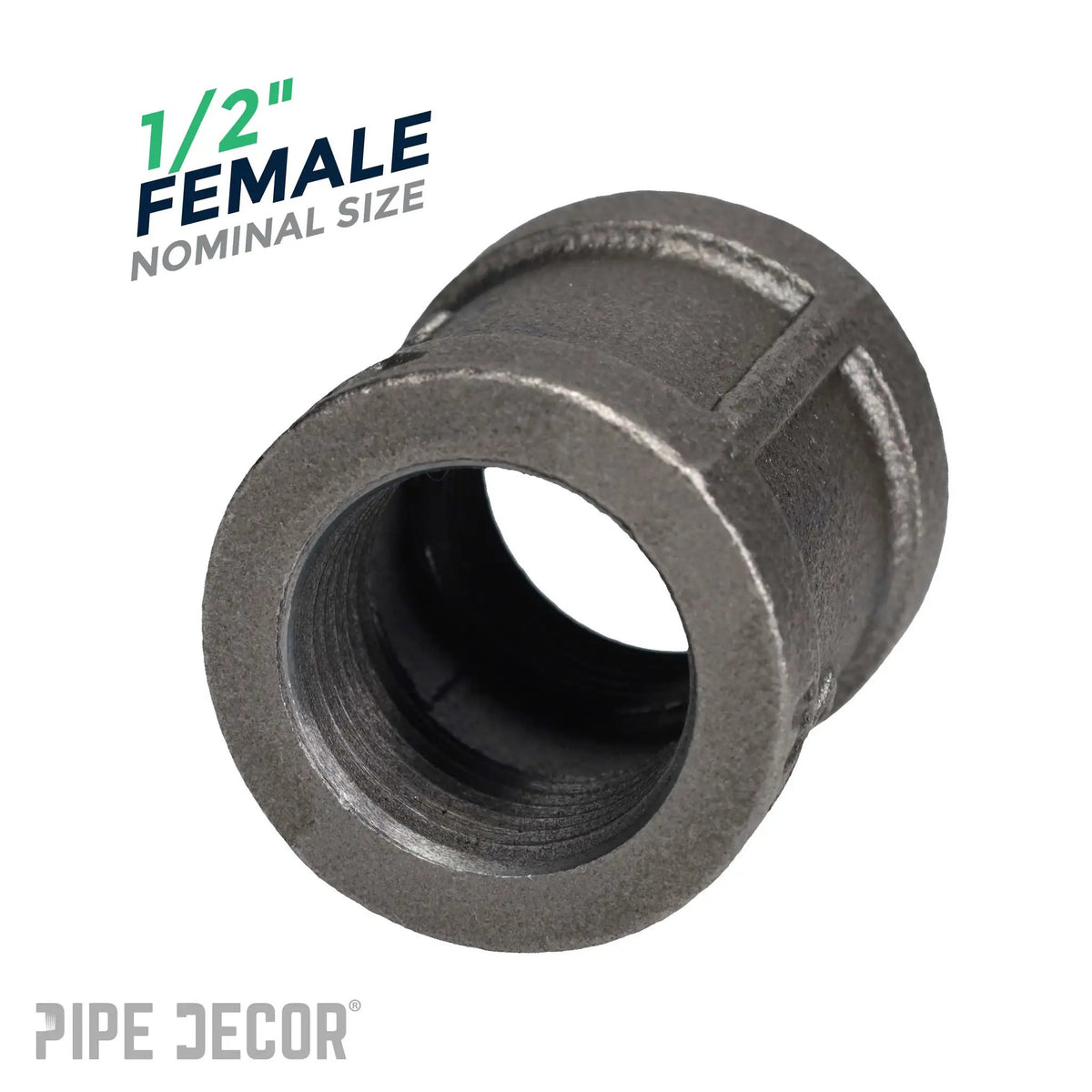 1/2 in. Black Right Left Coupling, photo 3 of 8