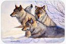 Wolves by Mollie Field Cutting Board Tempered Glass Kitchen Cutting Surface, Heat Resistant Chopping, Non-Slip Feet, Food Prep & Serving