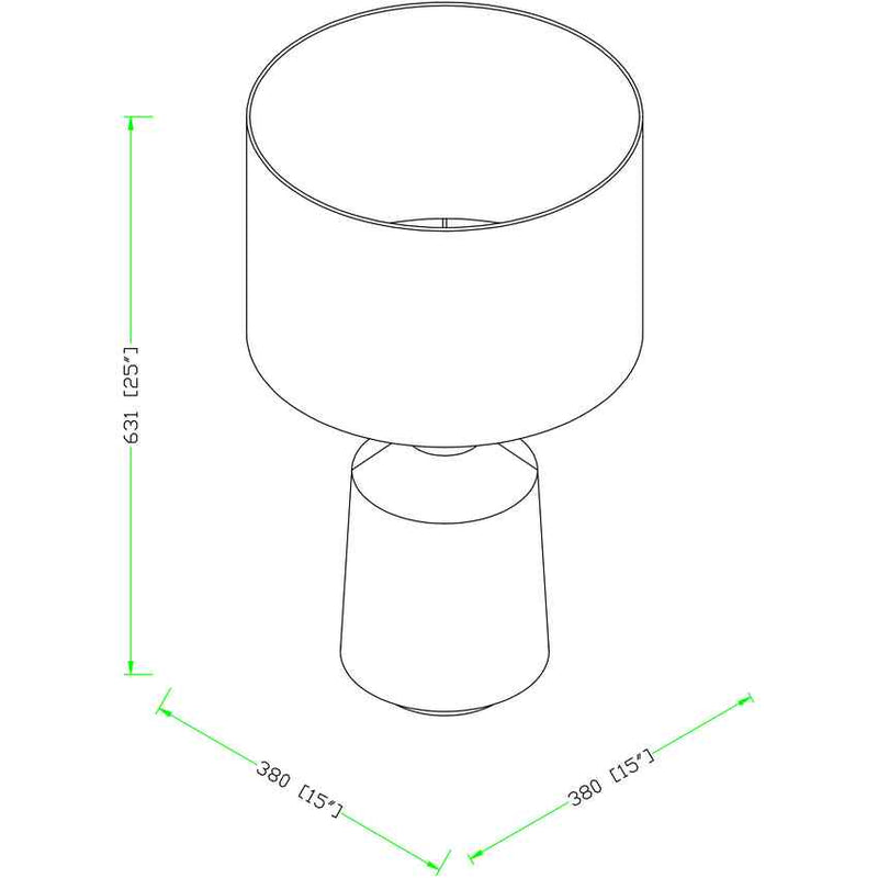 Klos Traditional Taupe Table Lamp