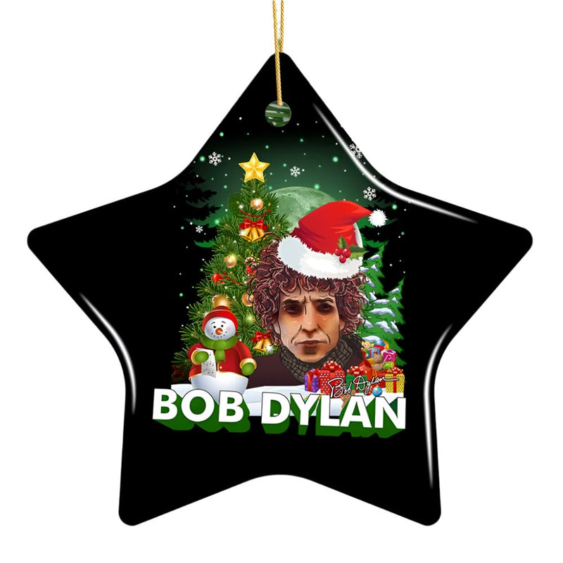 Bob Dylan Christmas Ornament