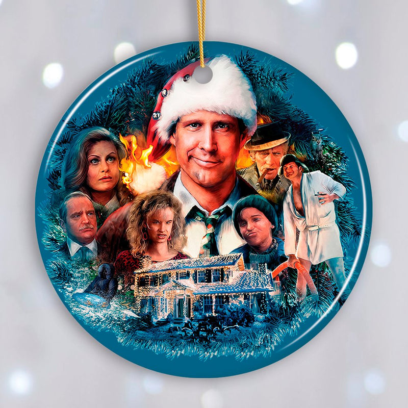 Christmas Vacation Mural Artistic Christmas Ornament, Shitters Full Crew