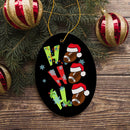 Football Christmas Ornament