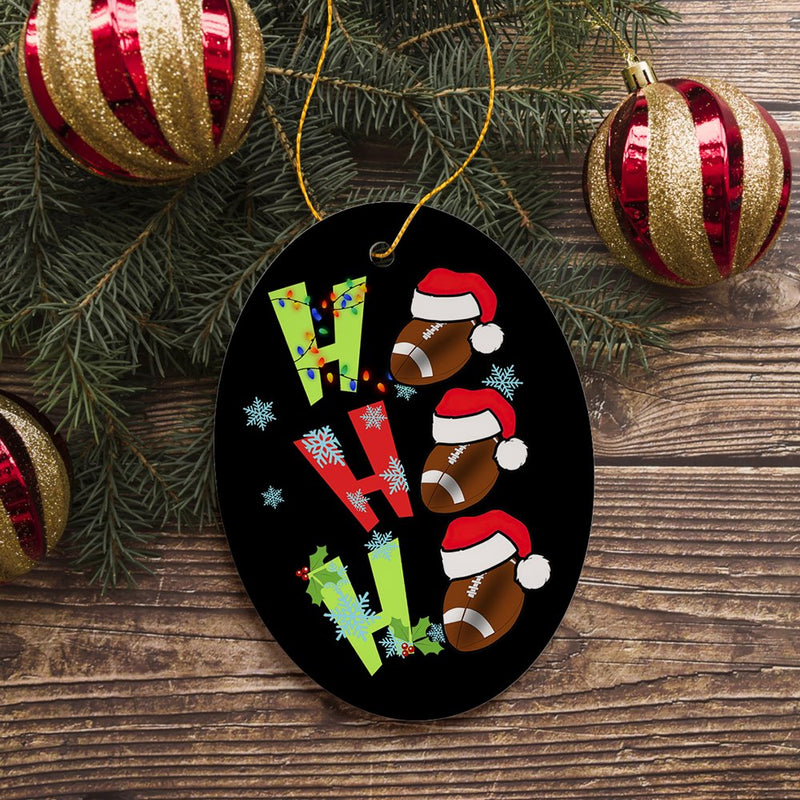 Football Christmas Ornament