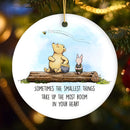 Pooh Bear’s Heartwarming Quote Ornament, Sentimental Appreciation Ceramic Tree Decoration