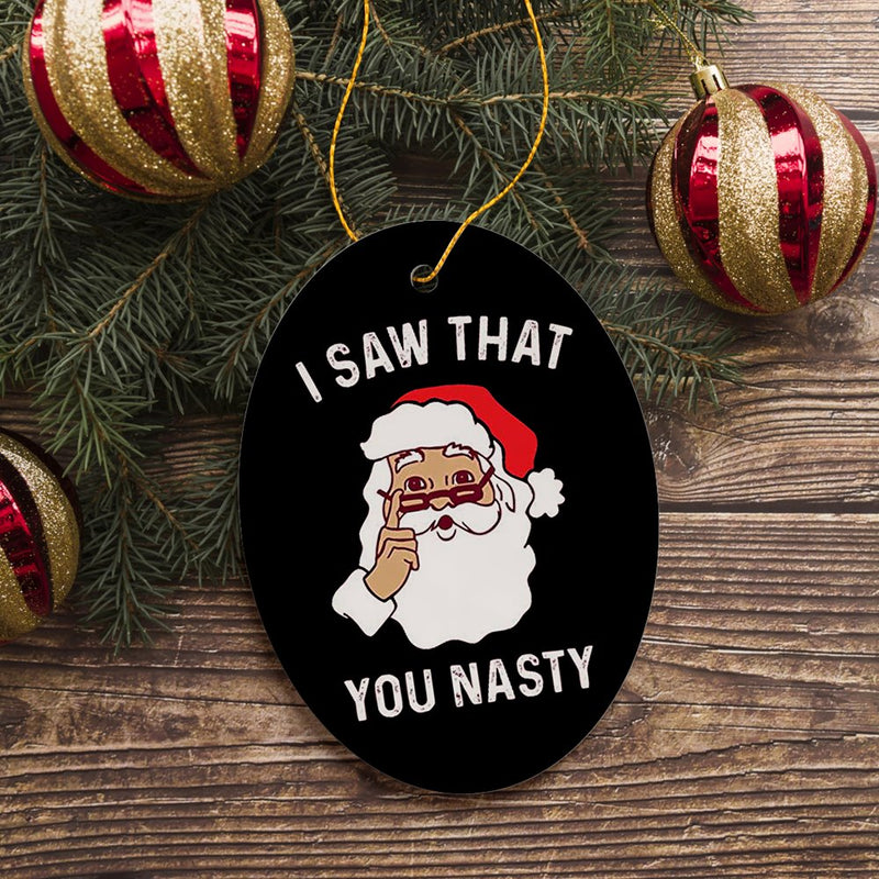 Santa Humor Christmas Ornament