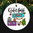 Santa’s Favorite Cashier Christmas Ornament, Appreciation Gift for Clerk
