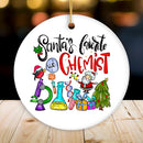 Santa’s Favorite Chemist Christmas Ornament, Chemistry Gift
