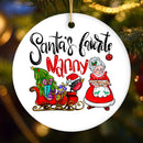 Santa’s Favorite Nanny Christmas Ornament, Babysitter Appreciation Gift