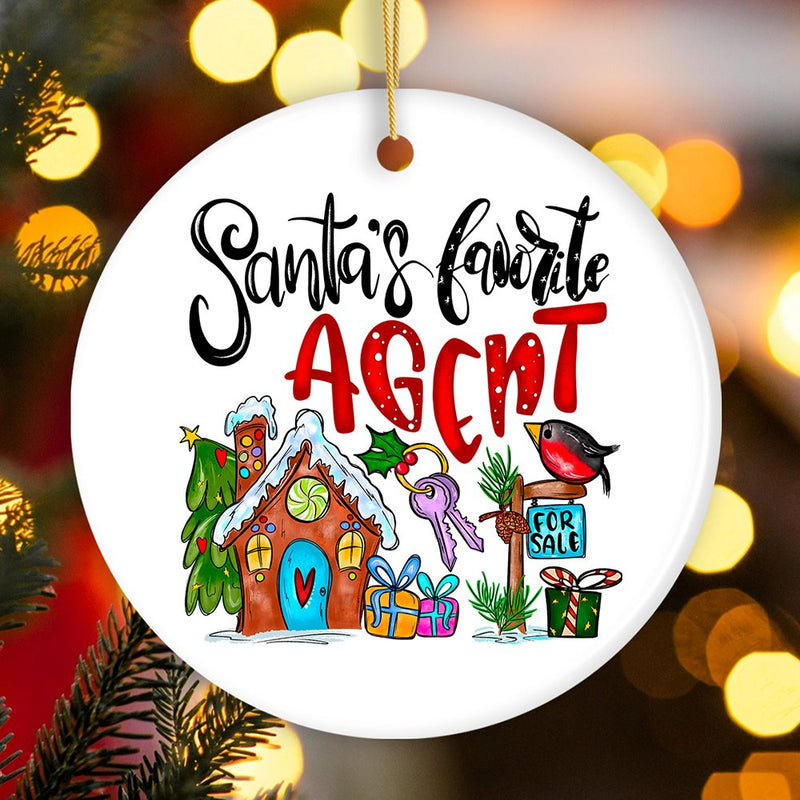 Santa’s Favorite Real Estate Agent, Appreciation Gift for Realtor and Sales Closing