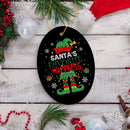 Santa's Favorite Waitress Christmas Ornament