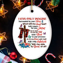 Sentimental Heart Warming Jesus Quote Ornament, Christian Gift