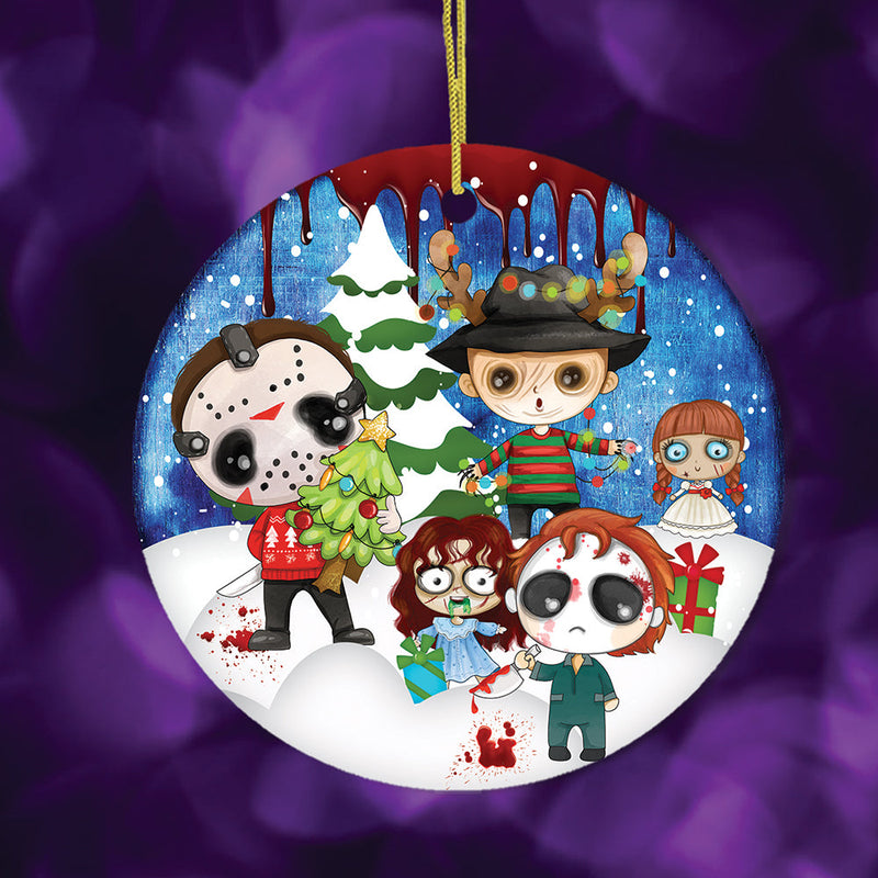 Spooky and Bloody Cute Halloween Christmas Ornament