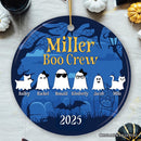 Halloween Ghost Family Members Personalized Ornament, Cute Boo Crew Gift, Spooky Season Home Decor