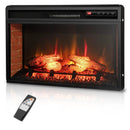 26 Inch Infrared Electric Fireplace Insert with Remote Control-Black by LJGDeals