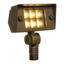 FPB02 Cast Brass Flood Light | 2W-7W 3000K Warm White Integrated LED 12V Low Voltage Landscape Light