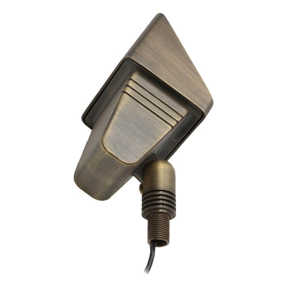 FPB05 Cast Brass Rectangular LED 12V Low Voltage Directional Floodlight Adjustable Landscape Lighting MR16 Socket, photo 10 of 17