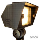 FPBCC04 Cast Brass 3CCT Adjustable 2W-7W Rectangular Built-In LED Flood Light 12V Low Voltage Fixture