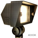 FPBCC04 Cast Brass 3CCT Adjustable 2W-7W Rectangular Built-In LED Flood Light 12V Low Voltage Fixture