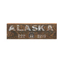 Alaska Wolf Sign | Wall Art Print on Real Wood