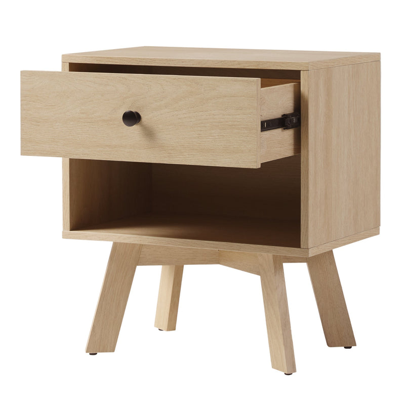 Mid-Century Frans Modern 1-Drawer Nightstand