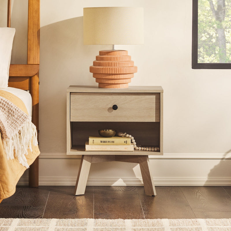 Mid-Century Frans Modern 1-Drawer Nightstand